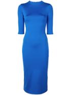 Alice+olivia Fitted Midi Dress - Blue