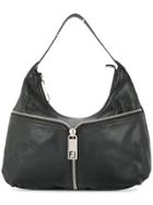 Fendi Vintage Zucca Shoulder Bag - Black