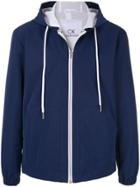 Ck Calvin Klein Contrast Detail Hooded Jacket - Blue