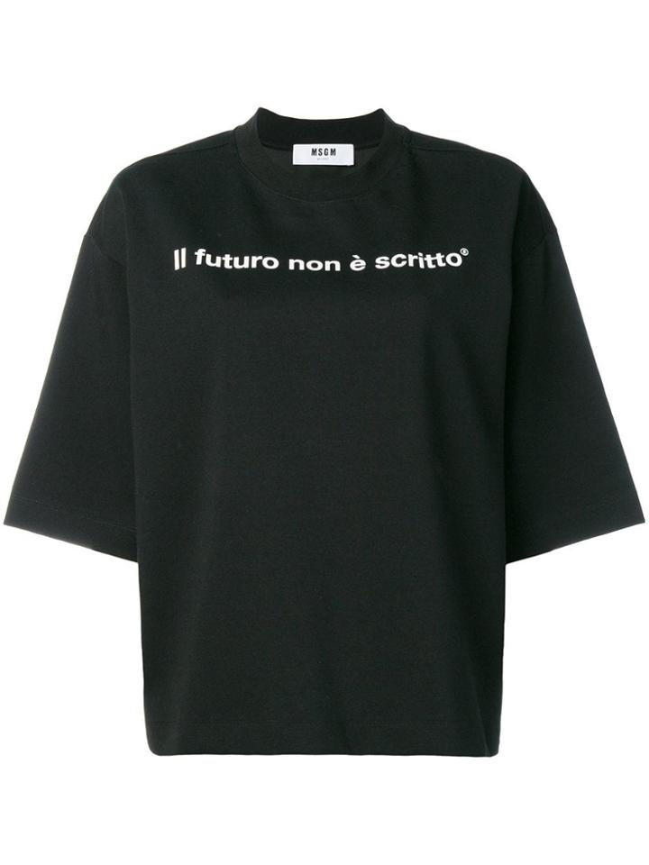 Msgm Msgm Mdm192798 99 Nero Natural (vegetable)->cotton - Black