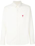 Ami Alexandre Mattiussi Classic Wide Fit Ami De Coeur Shirt - White