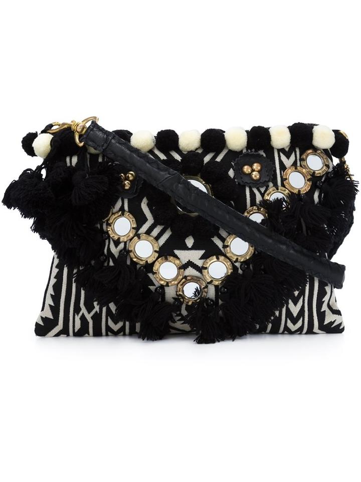 Figue 'tribal Tuk Tuk' Clutch, Women's, Black