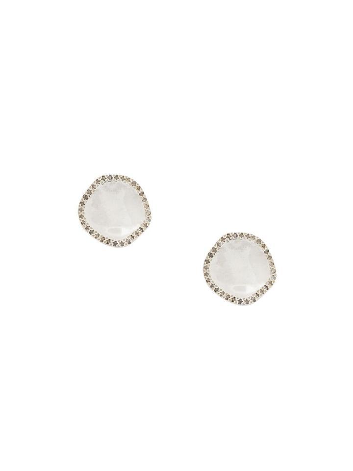 Rosa Maria Embellished Stud Earrings - Silver
