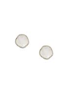 Rosa Maria Embellished Stud Earrings - Silver