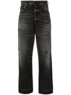 Golden Goose Deluxe Brand Stonewashed Cropped Jeans - Grey