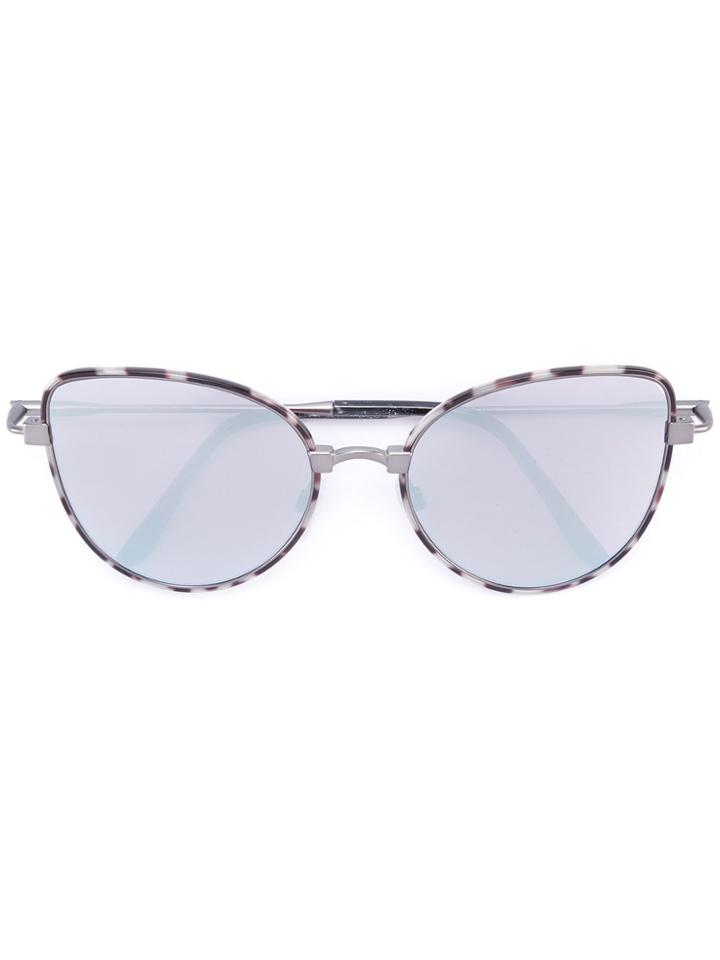 Cutler & Gross Cat Eye Sunglasses - Metallic