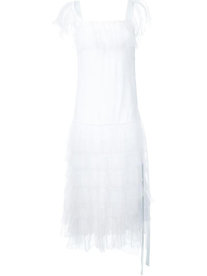Nicopanda 'ruffle' Dress, Women's, Size: Medium, White, Polyester