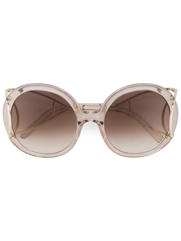Chloe Eyewear - Jackson Sunglasses - Women - Acetate/metal - One Size, Grey, Acetate/metal