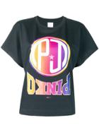 Pinko Reverse Logo T-shirt - Black