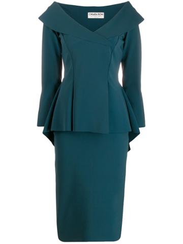 Le Petite Robe Di Chiara Boni Zoya Peplum Dress - Green
