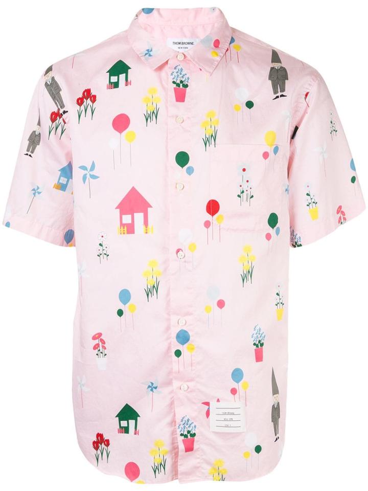 Thom Browne Gnome Print Shirt - Pink