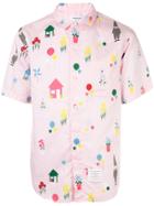 Thom Browne Gnome Print Shirt - Pink