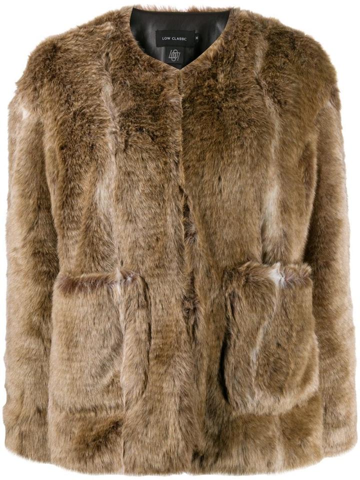 Low Classic Faux-fur Jacket - Brown