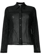 Philosophy Di Lorenzo Serafini Sheer Slim-fit Shirt - Black