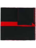 Givenchy - Star-intarsia Scarf - Men - Wool - One Size, Black, Wool