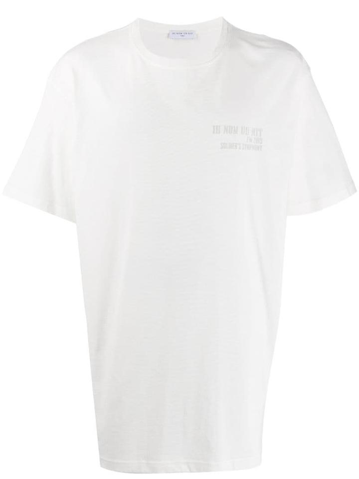Ih Nom Uh Nit Oversized Crew Neck T-shirt - White