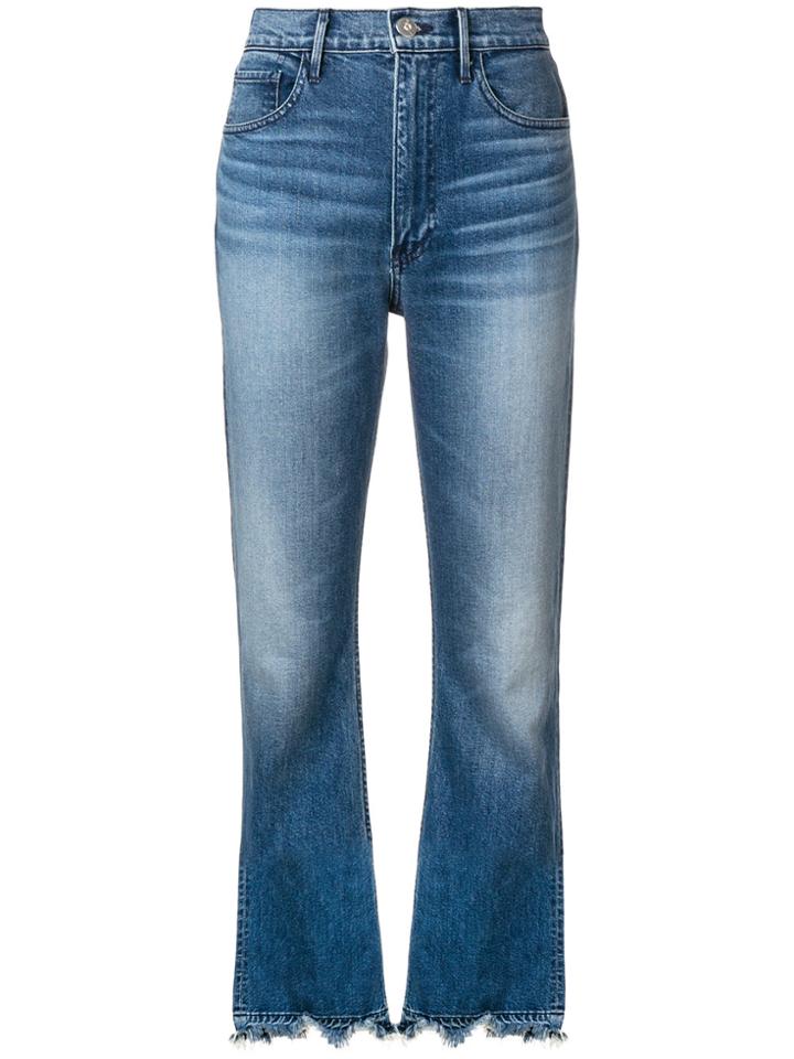 3x1 Empire Crop Bell Jeans - Blue