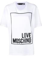 Love Moschino Oversized Logo Print T-shirt - White