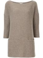 Ermanno Scervino Pocket Detailed Sweater - Brown