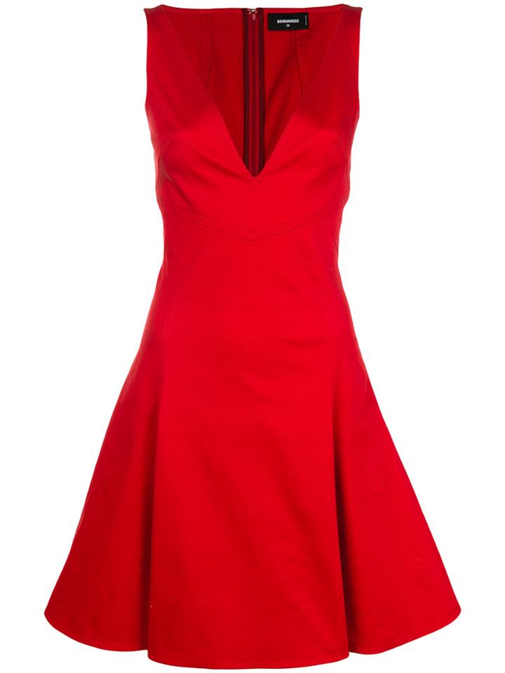 Dsquared2 V-neck Flared Dress