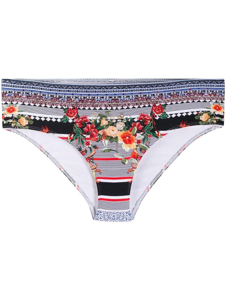 Camilla Mid Rise Bikini Pant - Blue