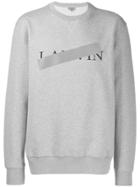 Lanvin Logo Print Sweatshirt - Grey