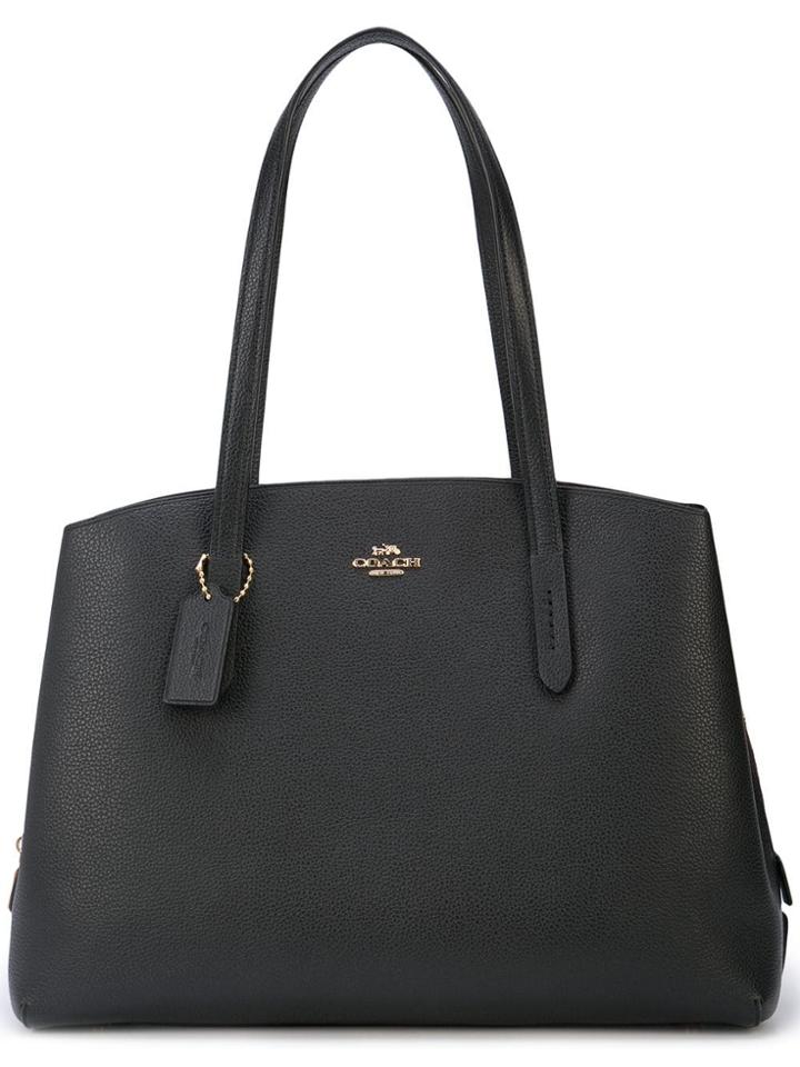 Coach Charlie Polished Luggage Bag - Black
