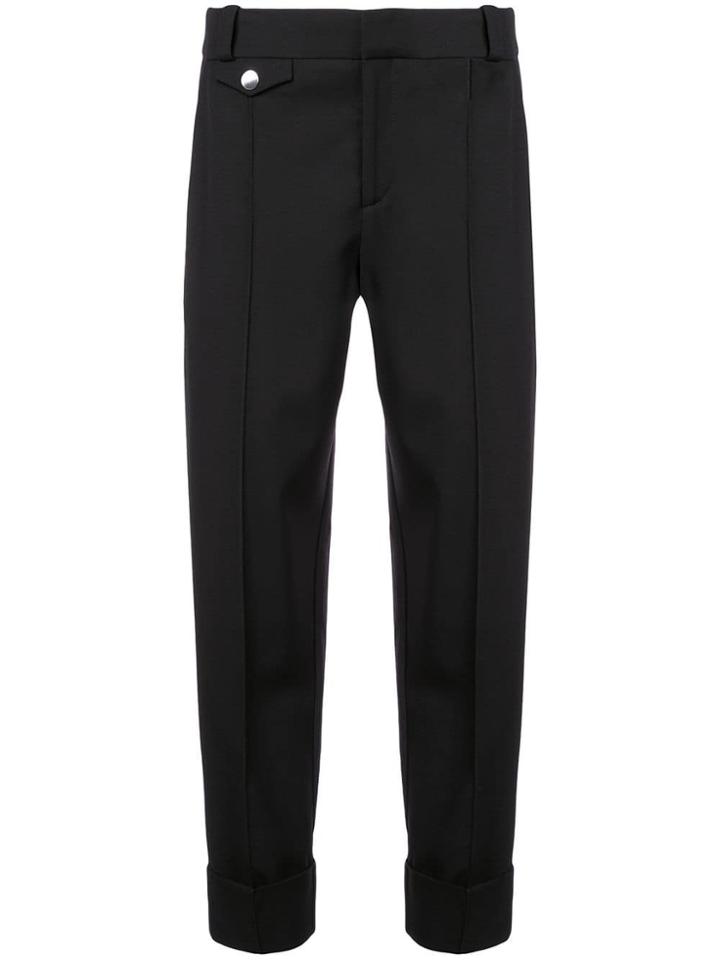 Proenza Schouler Wool Suiting Tapered Pants - Black