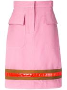 Calvin Klein Stripe Detail Skirt - Pink