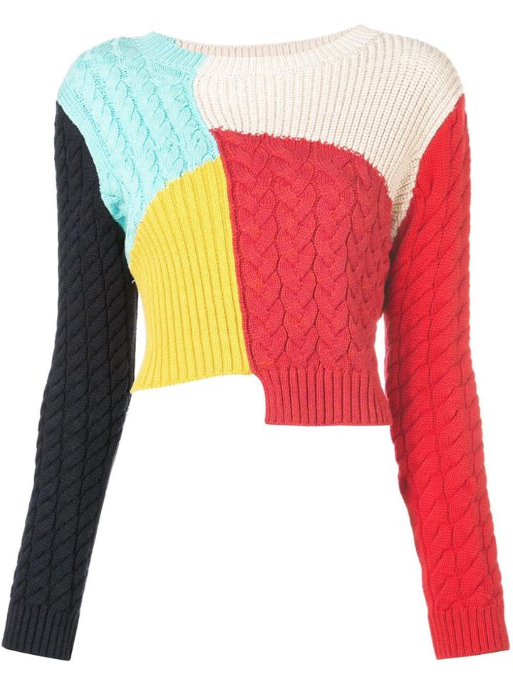 Alice+olivia Lebell Colour-block Jumper - Multicolour