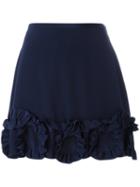 See By Chloé - Ruffled Mini Skirt - Women - Silk/viscose - 36, Blue, Silk/viscose