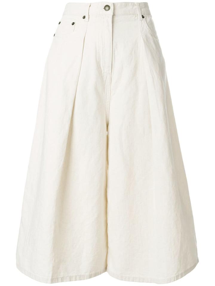 Mcq Alexander Mcqueen Atami Denim Cullotes - Neutrals