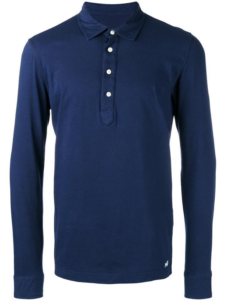 Mp Massimo Piombo Jersey Polo Shirt, Men's, Size: Xxl, Blue, Cotton