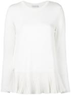 Moncler Pleated Hem Jumper - Nude & Neutrals