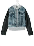 Diesel Kids - Teen Hooded Denim Jacket - Kids - Cotton/rayon - 16 Yrs, Blue
