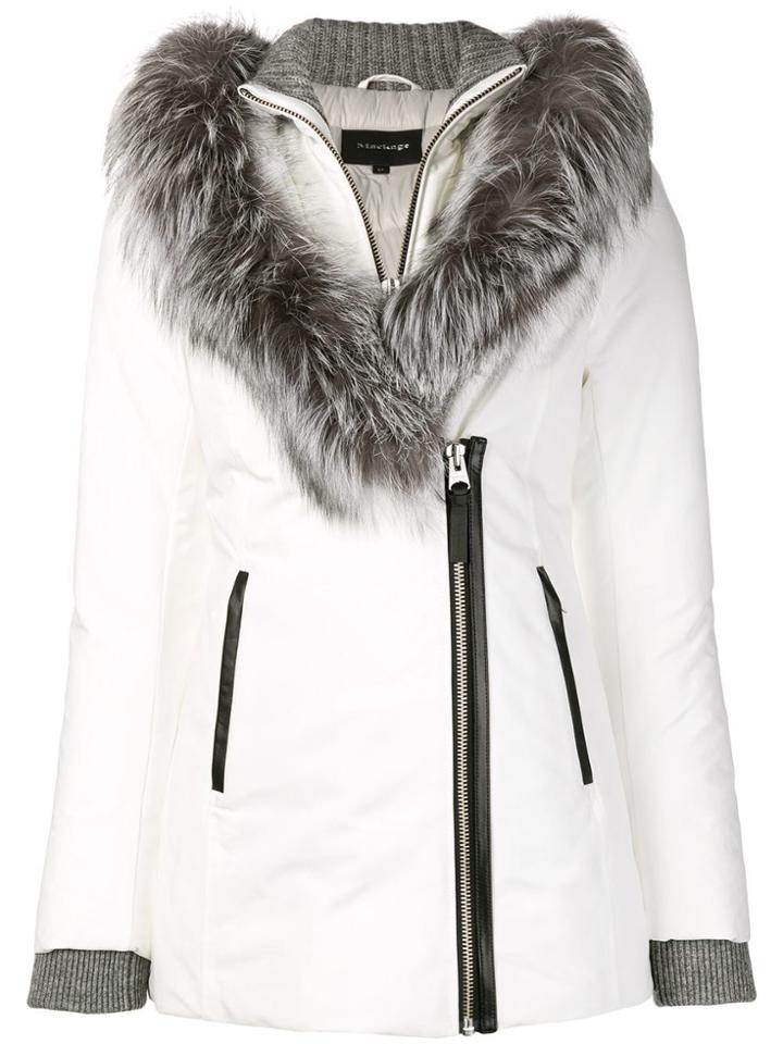Mackage Fur Trimmed Puffer Jacket - White