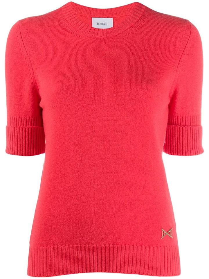Barrie Knitted Cashmere Top - Pink