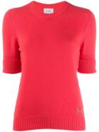Barrie Knitted Cashmere Top - Pink
