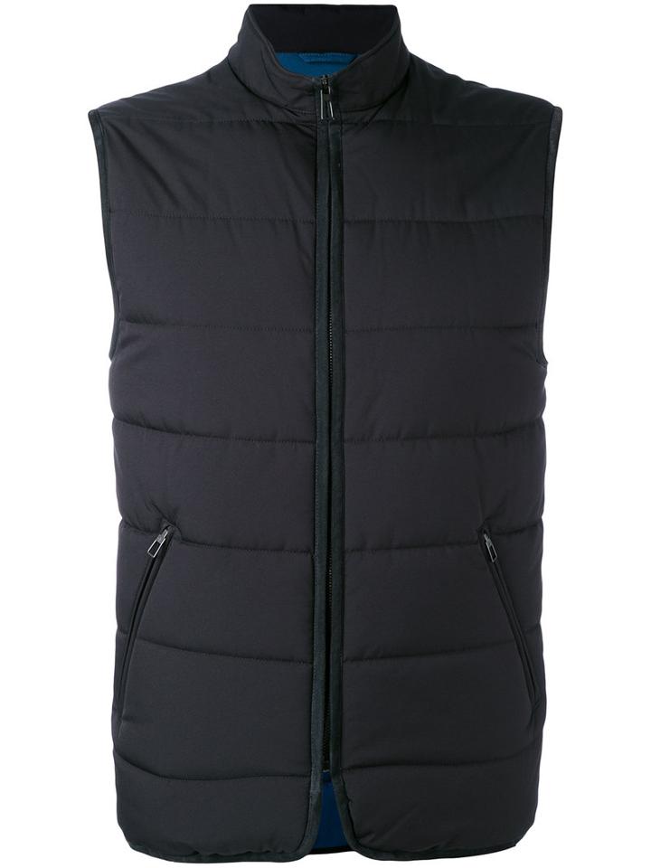 Loro Piana - Padded Gilet - Men - Nylon/polyamide/polyester/goat Suede - Xxxl, Black, Nylon/polyamide/polyester/goat Suede