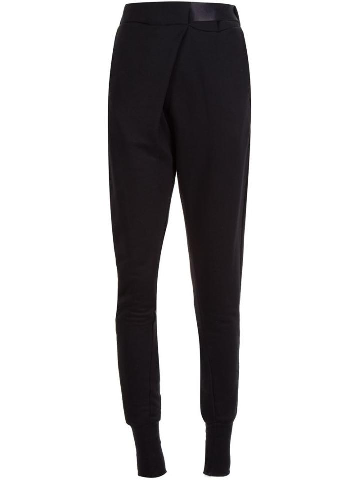 Ann Demeulemeester Tapered Trousers, Women's, Size: 6, Black, Lyocell/cotton