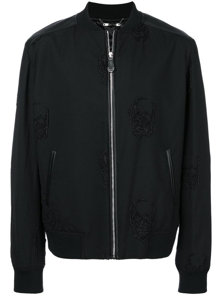 Philipp Plein Setting Bomber Jacket - Black