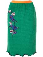 Kolor Textured Midi Skirt - Green