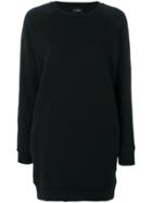 Marcelo Burlon County Of Milan Longline Branded Sweatshirt - Black
