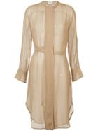 Lee Mathews - Elsa Dress - Women - Silk - 1, Women's, Nude/neutrals, Silk