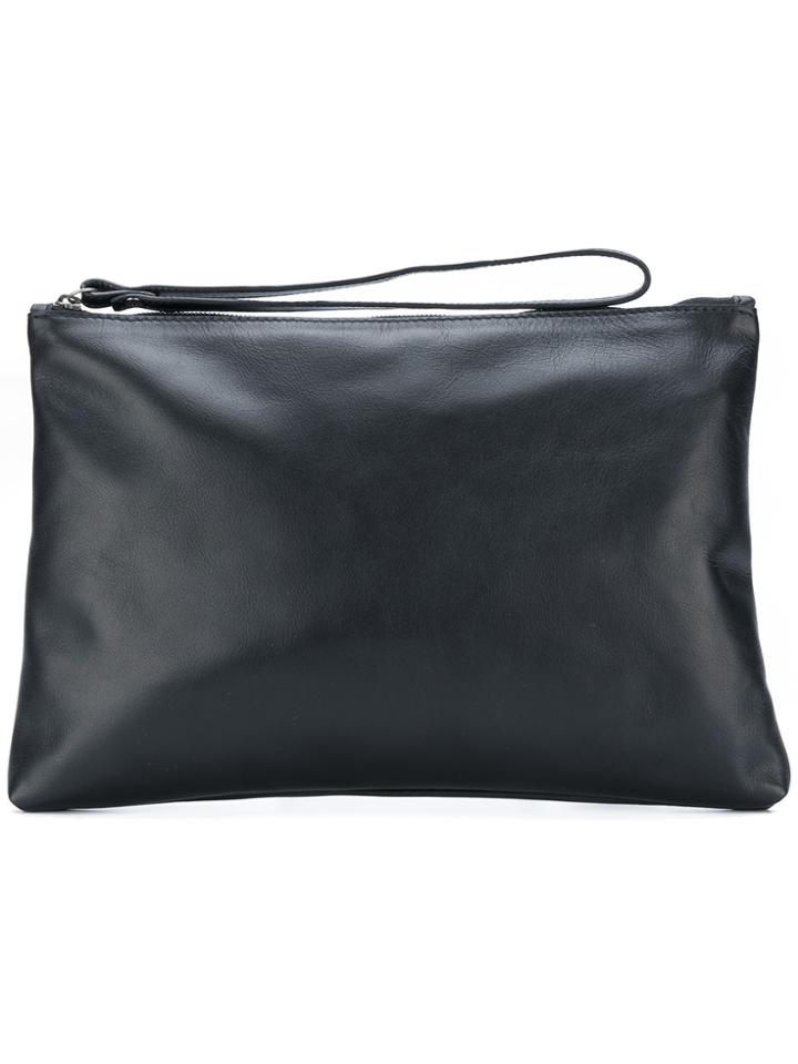 Ann Demeulemeester Zipped Clutch Bag - Black
