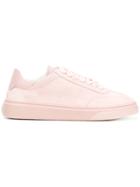 Hogan Stitched Detailing Lace-up Sneakers - Pink & Purple
