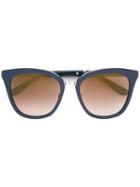 Jimmy Choo Eyewear - Fabry Sunglasses - Unisex - Acetate - One Size, Blue, Acetate