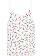 Walter Van Beirendonck Vintage Puk Puk Print Tank - White