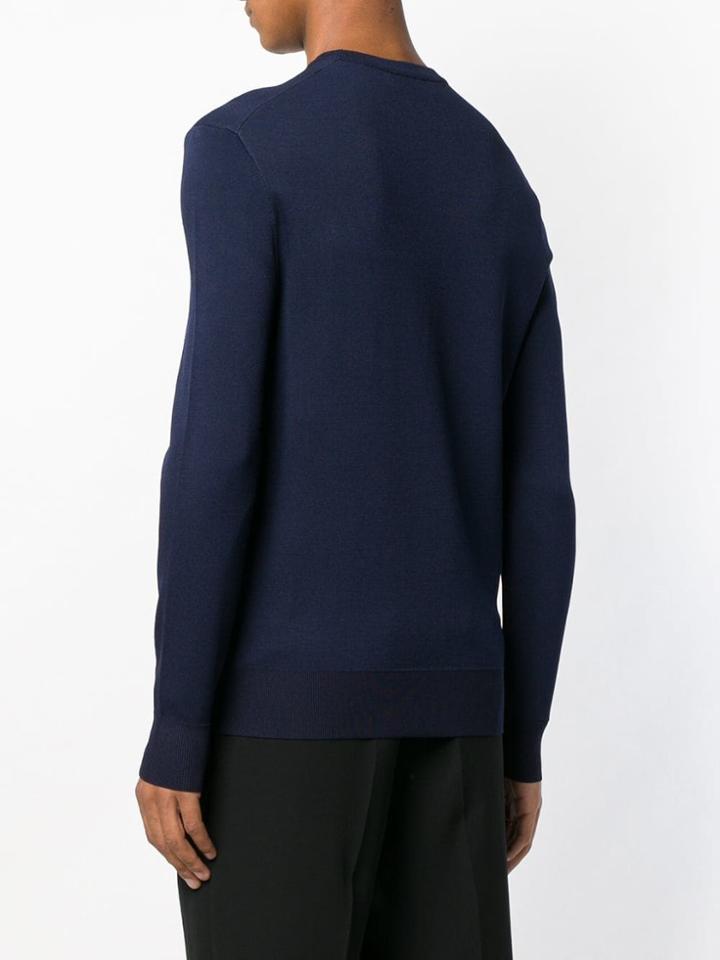 Neil Barrett Camouflage Pattern Sweater - Blue