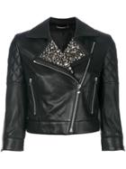 Philipp Plein Studded Biker Jacket - Black